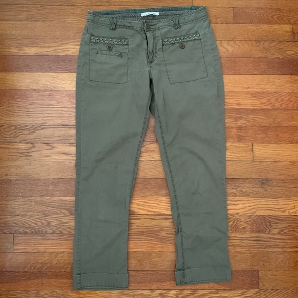 Hei Hei Pants - Flawed Anthropologie Hei Hei Olive Green Pants Size 4